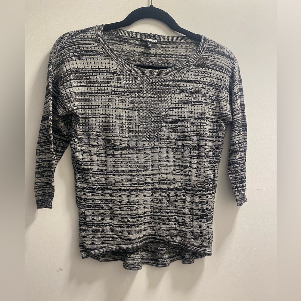 Express top grey size XS